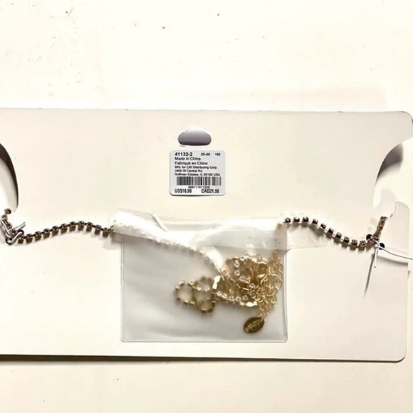 New Rhinestone waist belly chain gold tone Claire’s - Picture 3 of 6